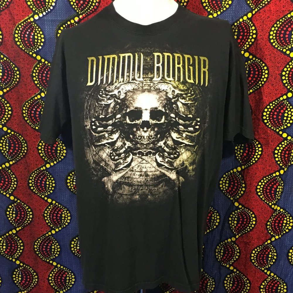 Dimmu Borgir - Band - Skull - T-shirt - Black - XL